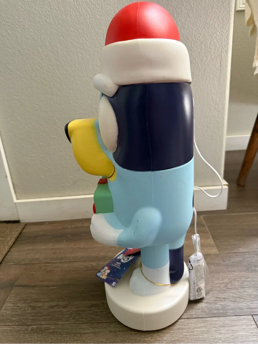 Holiday Light-Up Toy Figure with Gift - Bluey Christmas holiday Indoor/Outdoor